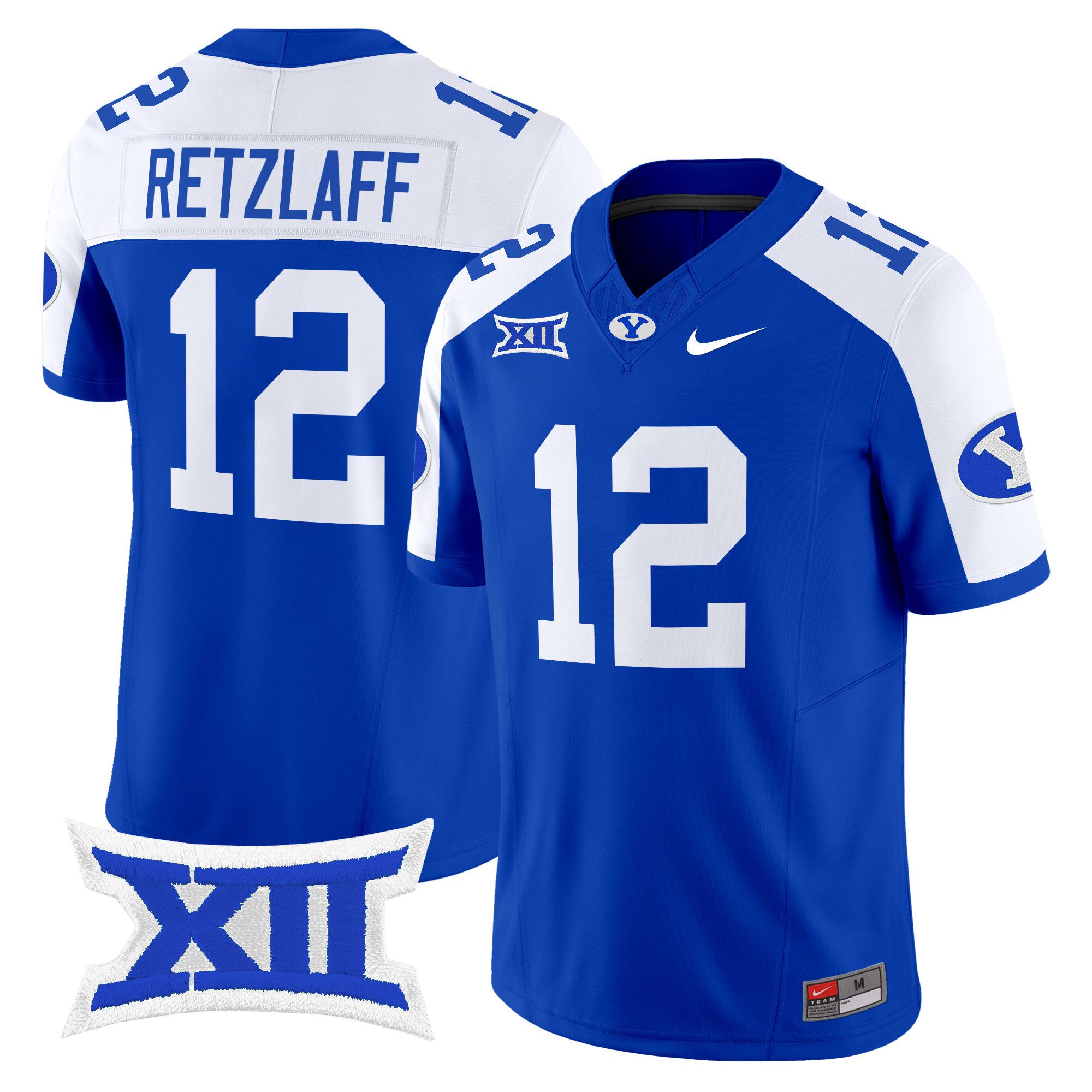 Men BYU Cougars #12 Retzlaff Blue Nike 2024 Vapor Limited NCAA Jersey->more ncaa teams->NCAA Jersey